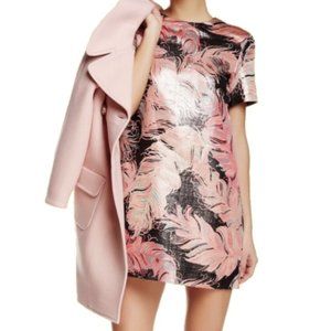 Kate Spade Regal Plumes Metallic Shift Dress